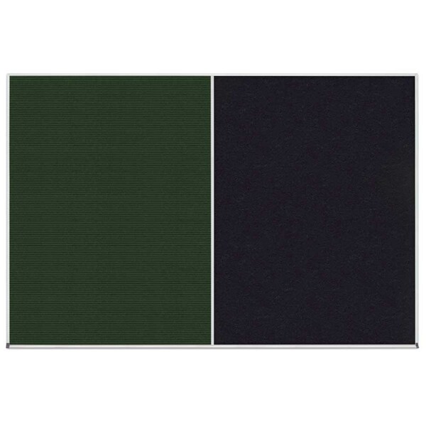 Enclosed Corkboard, 1 Door, 48"x36", 4" Fra, UV3409-SATIN-COBACC